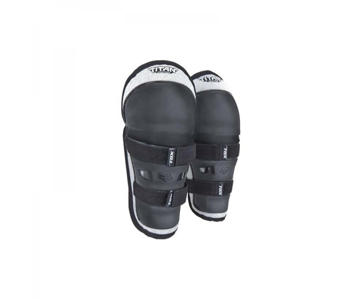 Rodillera Infantil Fox Peewee Titan Knee G Negro/Plata