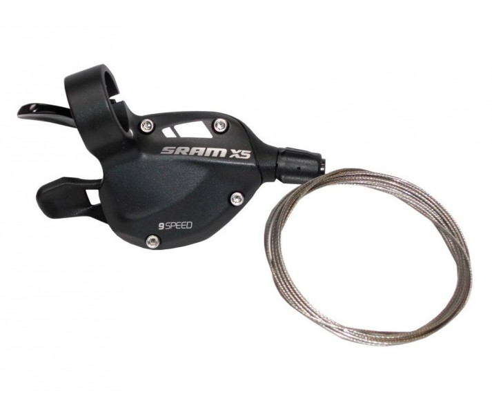 Mando Sram X5 Trigger 9V trasero color Negro