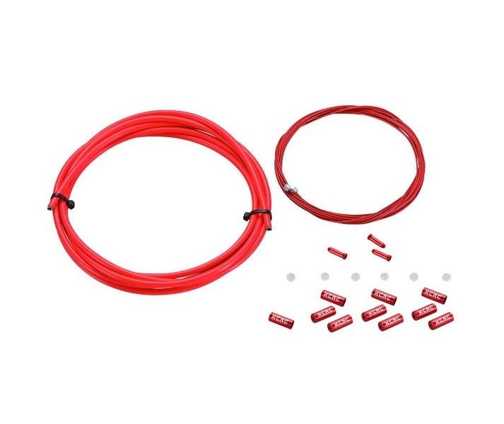 Caja Cable Freno Carretera KCNC KIT Funda Top 2unid Rojo |KCCABFCKRJUN|