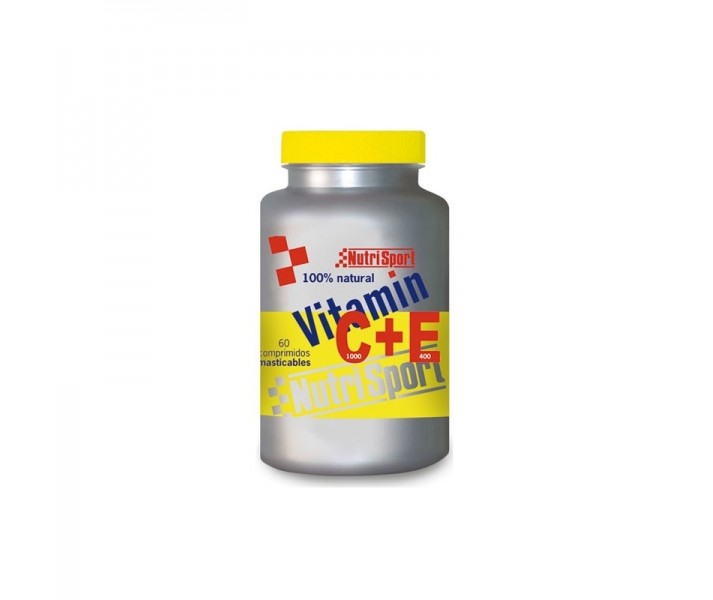 melón Solitario Incesante Vitaminas Nutrisport Vitamina C+E Bote 60 comprimidos - Fabregues Bicicletas