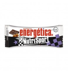 Caja de Barritas energética Nutrisport sabor chocolate con avellanas 24 Unidades