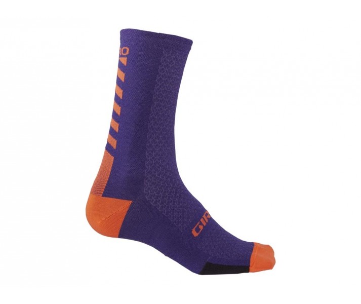 Calcetines Invierno Giro Hrc+Merino Wool Lila/Naranja