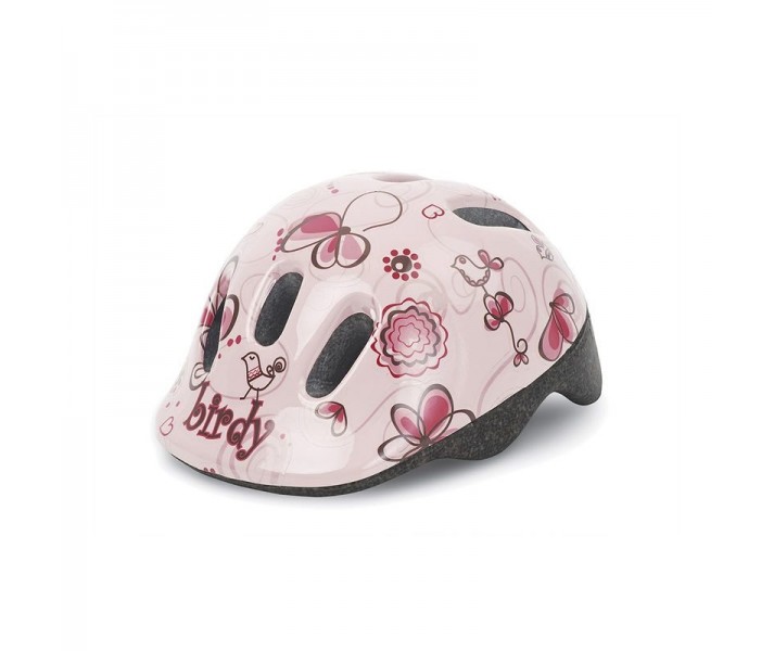 Casco Infantil Polisport Baby Talla 44-48 Pajaro Rosa