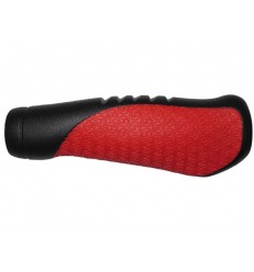 Puños Sram comfort Grips 133mm color Negro/Rojo
