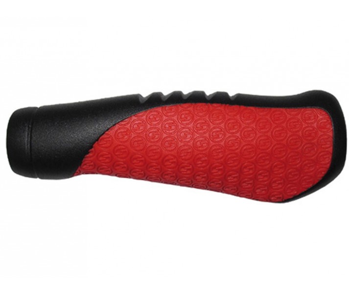 Puños Sram comfort Grips 133mm color Negro/Rojo
