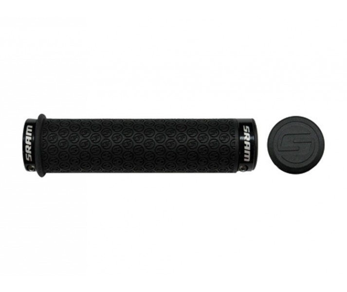Puños Sram DH Silicona color Negro/Rojo