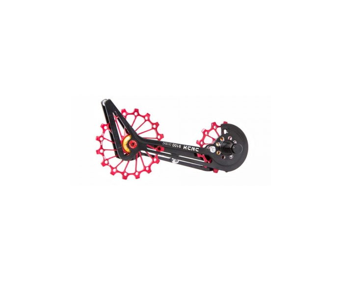 Pata de cambio KCNC con rulinas 12+16D Rojas Shimano Dura-Ace 9100/9150 & Ultegra 8000