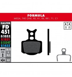 Pastillas de freno Galfer para Formula Mega, R1 2008-, RX 2009-, T1, The One