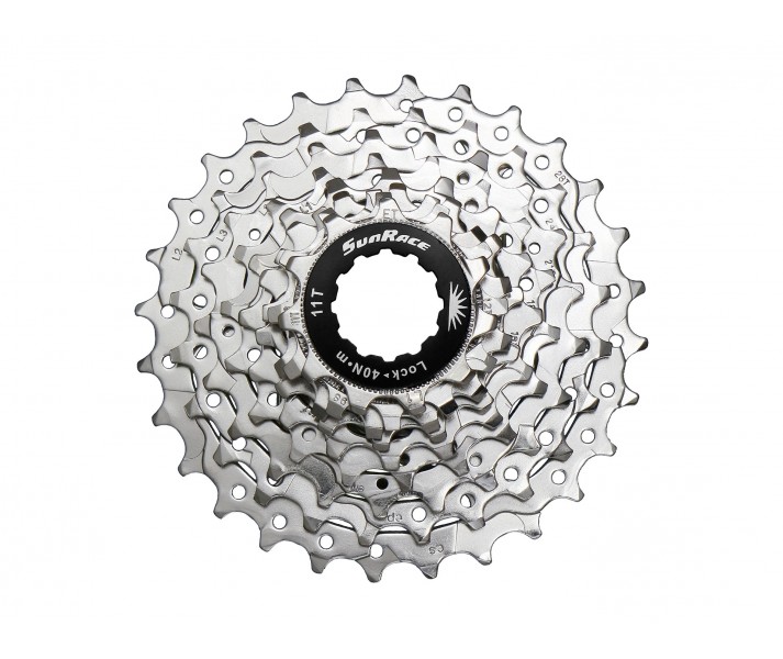 Cassette Sunrace CSR91 12/25 9vel. Plata