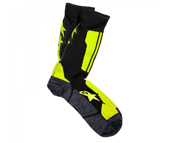 Calcetín Alpinestars Crew Negro/Amarillo