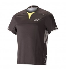 Maillot Alpinestars Drop Pro Manga Corta Negro/Amarillo Fluor