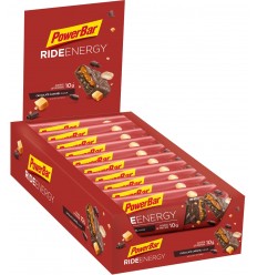Caja Barritas PowerBar Ride Energy sabor Chocolate y Caramelo 18 ud.