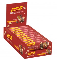 Caja Barritas PowerBar Ride Energy sabor Cacahuete y Caramelo 18 ud.
