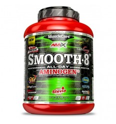 Carbohidratos Amix Smooth 8 Hybriid Protein 2300 Gr Fresa-Yogurt