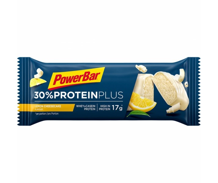 Caja Barritas de Proteínas Powerbar Protein Plus 30% Limón-Tarta de Queso 15 ud.