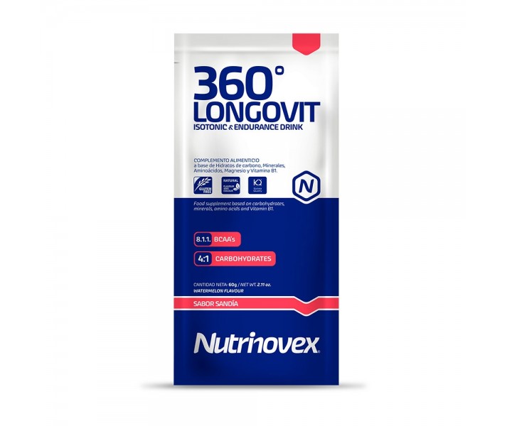 Monodosis Bebida Isotonica y Endurance Nutrinovex 360º Logovit 60g Sandía