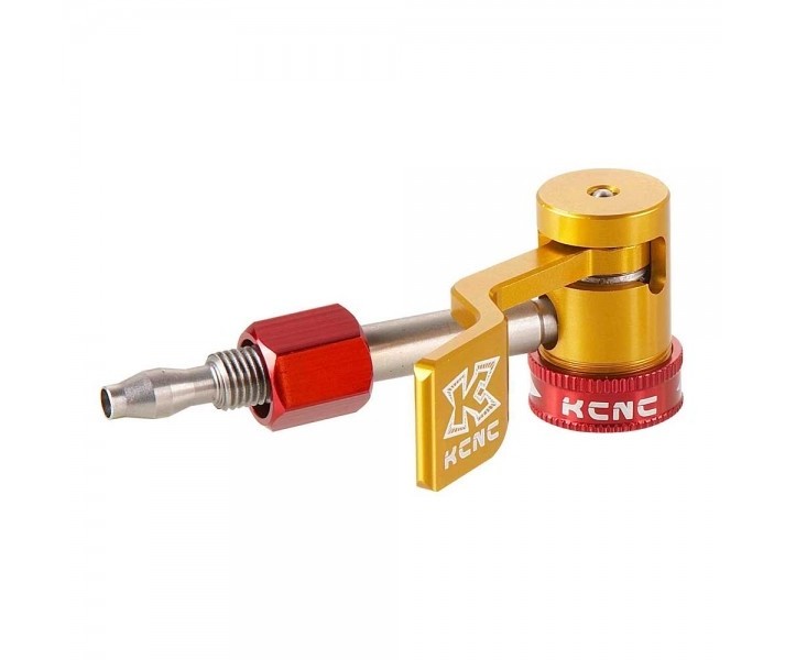 Conector boquilla Inflador KCNC Rojo/Dorado