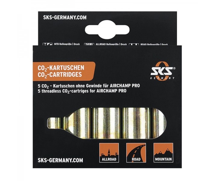 Pack Cartuchos De Aire Comprimido SKS Airchamp Pro 16 gr (5unidades)