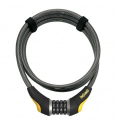 Candado OnGuard Cable Akita Combinacion 185 cm x 8 mm