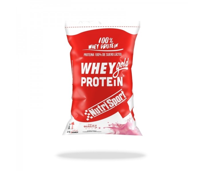 Proteínas Nutrisport Whey gold 500 sabor fresa