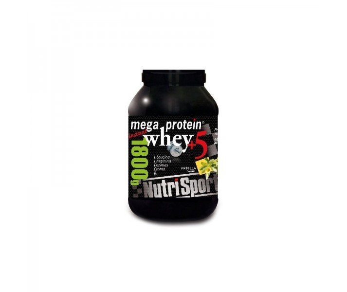 Proteínas Nutrisport Mega protein whey +5 sabor vainilla 1800gr