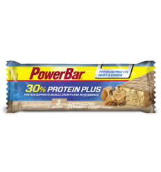 Caja Barritas de Proteínas Powerbar Protein Plus 30% Capuccino-Caramelo 15 ud.55