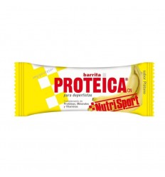 Caja de Barritas proteica Nutrisport sabor platano 24 Unidades