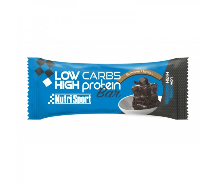 Caja de Barritas Nutrisport Low Carbs High Brownie 16 unidades
