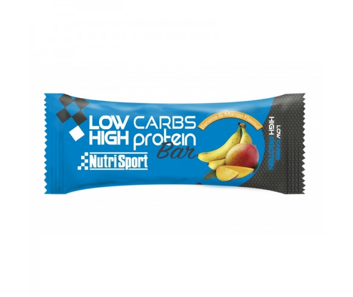 Caja de Barritas Nutrisport Low Carbs High Banana/Mango 16 unidades