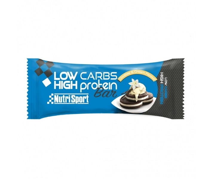 Caja de Barritas Nutrisport Low Carbs High Cookies 16 unidades