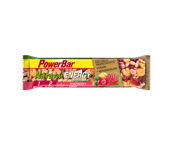 Caja Barritas de Cereales Energética Powerbar Natural Energy sabor Frambuesa 24