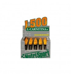 Control de peso Nutrisport L-carnitina 1500 sabor naranja 20 Tubos
