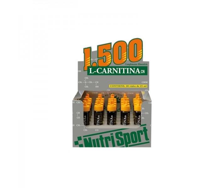 Control de peso Nutrisport L-carnitina 1500 sabor naranja 20 Tubos