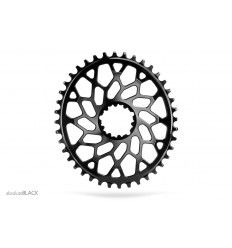 Plato Absolute Black Oval CX/Gravel 1X  n/w Direct mount para Sram