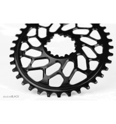 Plato Absolute Black Oval CX/Gravel 1X  n/w Direct mount para Sram