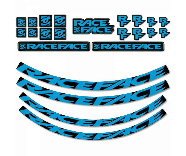 Kit Adhesivos Ruedas Race Faceturbine R / Arc Offset 30 / Ar Offset 30 Azul