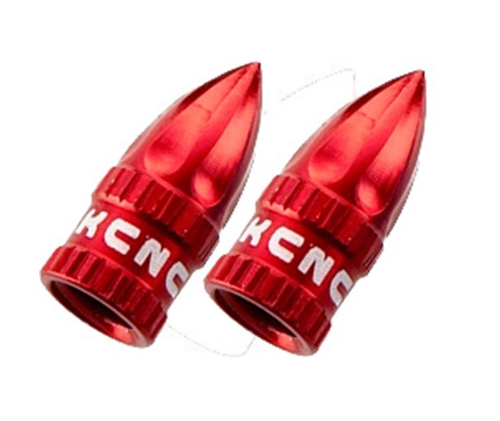 Tapa Valvula KCNC CNC Schrader par rojo |KCVATA2RJUN|