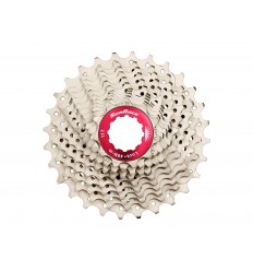 Cassette SunRace CSRX1 11v. 11-32 Plata-Rojo Aluminio-Metal