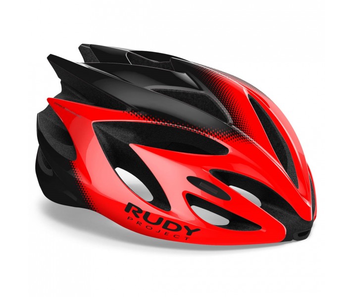 Casco Rudy Project Rush Rojo / Negro (Brillo) Visor Incluido