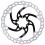 Disco de freno Galfer para Mtb compatible con Univ 6T Wave Disco 180mm