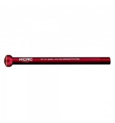 Eje pasante trasero KCNC KQR08 12mm Synt/DT 142 Rojo