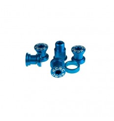 Tornillos Plato KCNC kit CAMPAGNOLO Azul |KCTOPLZCAZUN|