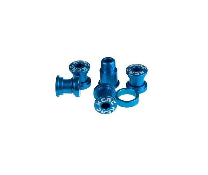 Tornillos Plato KCNC kit CAMPAGNOLO Azul |KCTOPLZCAZUN|