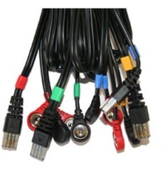 Juego 4 Cables Compex 8 Pins-Snap
