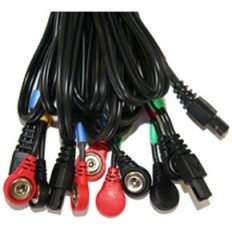 Juego 4 Cables Compex Berde-Azul-Amarillo-Rojo