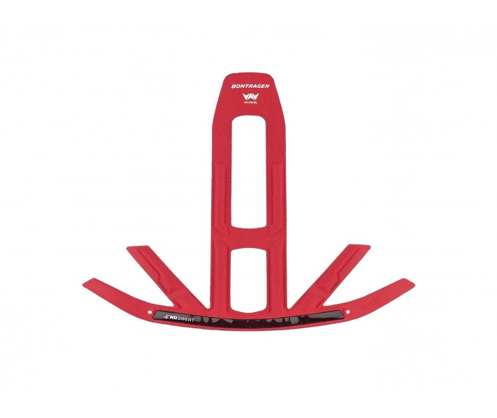 Almohadilla de ajuste NoSweat para casco Bontrager Blaze WaveCel Rojo