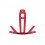 Almohadilla de ajuste NoSweat para casco Bontrager XXX WaveCel Rojo