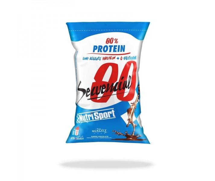 Proteínas Nutrisport Secuencial 80 sabor choco 500g