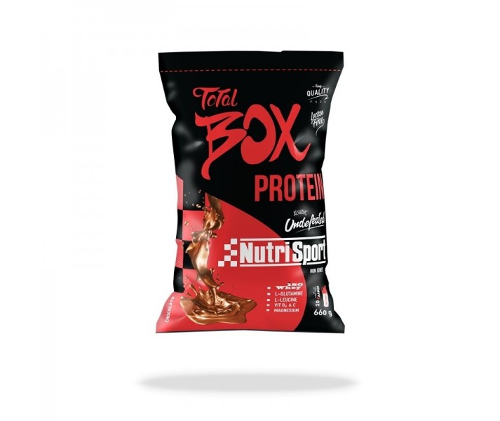 Proteínas Nutrisport Total box protein sabor chocolate 660gr