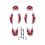 Inserts Sidi Mtb Dragon 2 Spider 012 - Gris/Rojo